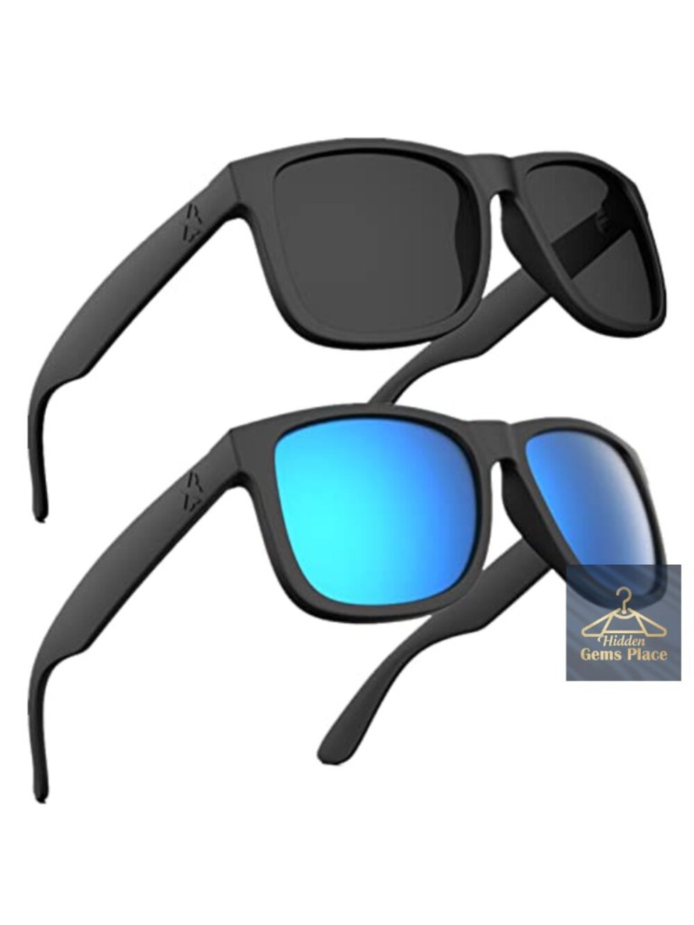 Polarized XXL TR90 Wrap Sunglasses & Case for Large Head UV400